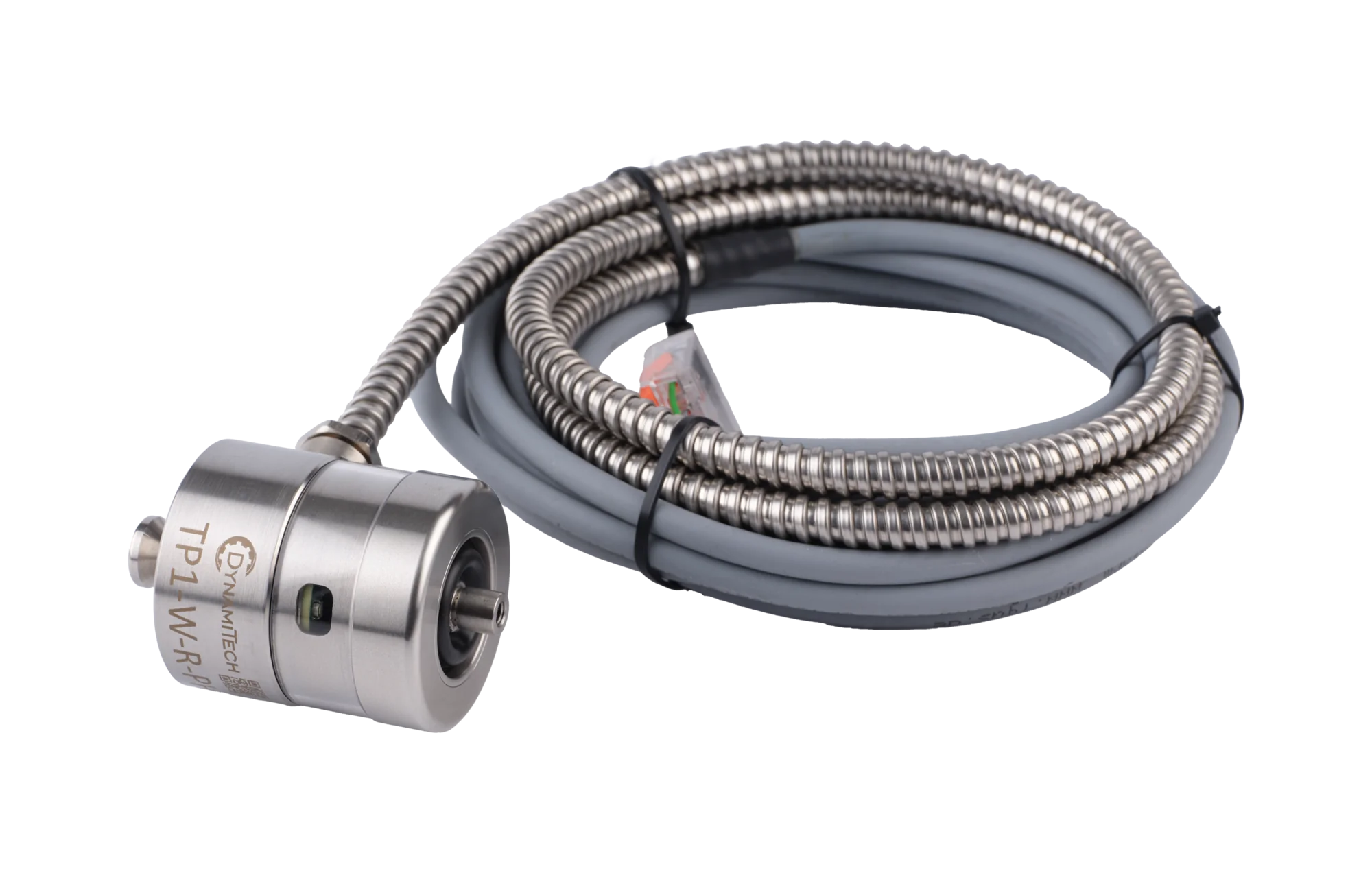 TP1-W-R-PH Touch Probe – Touch probe with radial cable protected by a flexible conduit